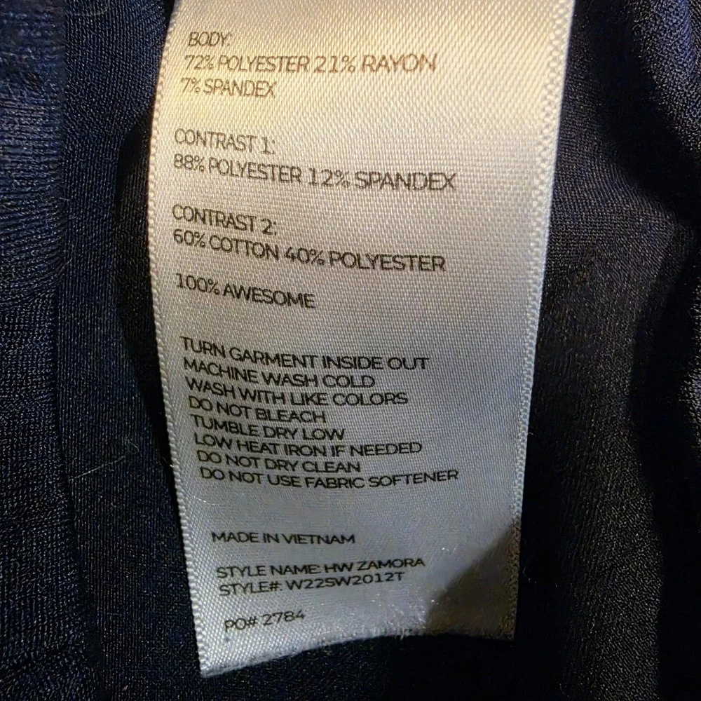 FIGS Zamora High Waisted Jogger Scrub Pant Navy Blue XS Tall Technical Coll‎